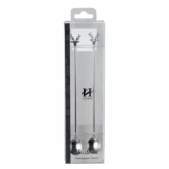 Dante skje reinsdyr 2 stk sølv 19 cm