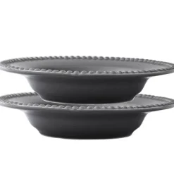 DARIA dyp tallerken 26 cm 2 stk soft grey