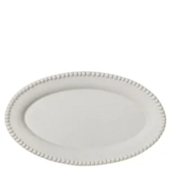 DARIA ovalt serveringsfat 35 cm cotton white