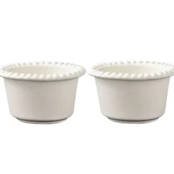 Daria skål 12 cm 2 stk cotton white