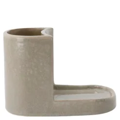 Datura børste- og såpeholder shellish grey