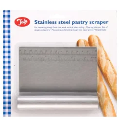 Deigskrape m/målestokk stål