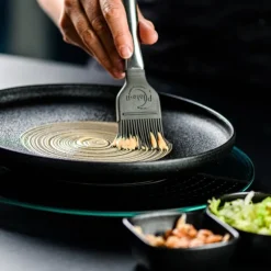 Dekorpensel 23 cm 2 stk stål/grå