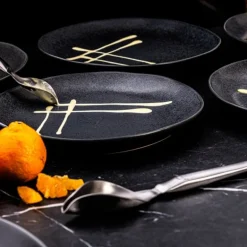 Dekorskje 27/20 cm 2 stk stål matt