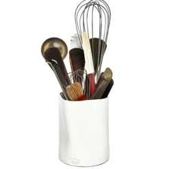 Dented redskapskrukke 19 cm hvit