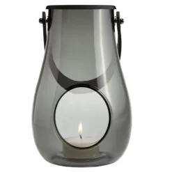 Design With Light hurricane lanterne 16 cm smoke