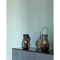 Design With Light hurricane lanterne 25 cm smoke