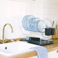 Disa oppvaskstativ med bestikkholder 47x34x32 cm