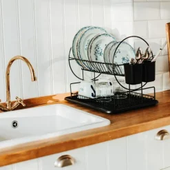 Disa oppvasktativ 2 nivåer 47x32x34 cm svart