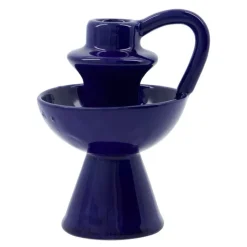 Diva lysestake 14 cm blå