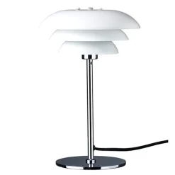 DL20 bordlampe 30 cm opal/krom