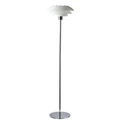 DL31 gulvlampe 133 cm opal/krom