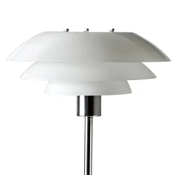 DL31 gulvlampe 133 cm opal/krom