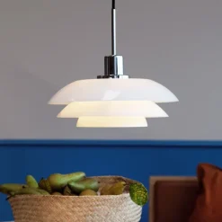 DL31 pendel 15 cm opal/krom