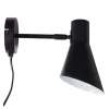 DL12 vegglampe 20 cm svart