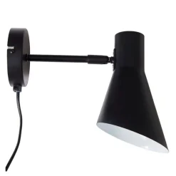 DL12 vegglampe 20 cm svart