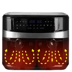 Dobbel airfryer 10L svart