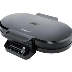 Dobbelt vaffeljern hjerteformet 2x16,5 cm 1400W svart