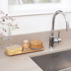 Do-Dish oppvaskmiddelpumpe 11 cm lyst tre/lysegrå