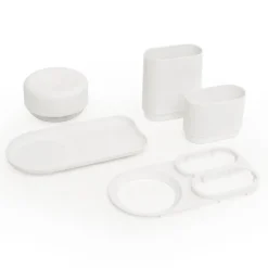 Do-Dish såpedispenser/oppvaskstativ 21,5x11x13 cm hvit