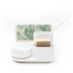 Do-Dish såpedispenser/oppvaskstativ 21,5x12x16 cm hvit