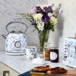 Dome elektrisk vannkoker 1,7L China Rose blå/hvit