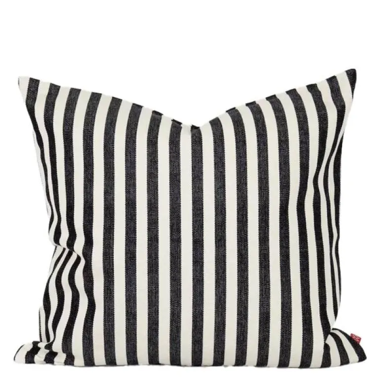 Donia putetrekk 50x50 cm svart/offwhite