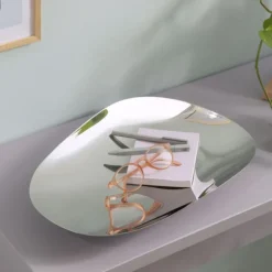 Dorotea fat 42x5 cm blankt stål