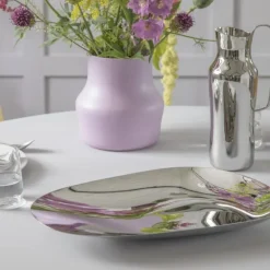 Dorotea fat 42x5 cm blankt stål