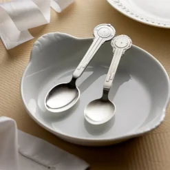 Dåpsskje Klokke med blomster 15,5 cm 830