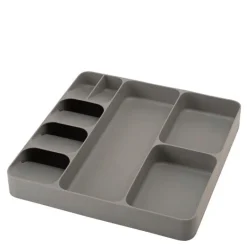 Drawerstore bestikkoppbevaring 8 rom 40x38 cm grå