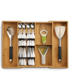 Drawerstore bestikkoppbevaring 10 rom natur