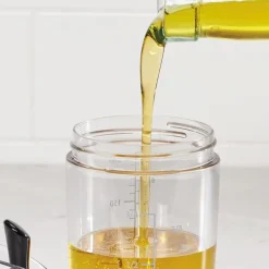 Dressingflaske 22 cm klar/svart