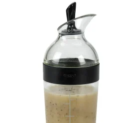 Dressingflaske 22 cm klar/svart