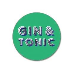 Drikkeunderlag 10 cm gin&tonic