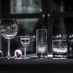 Drink glass 37 cl grå