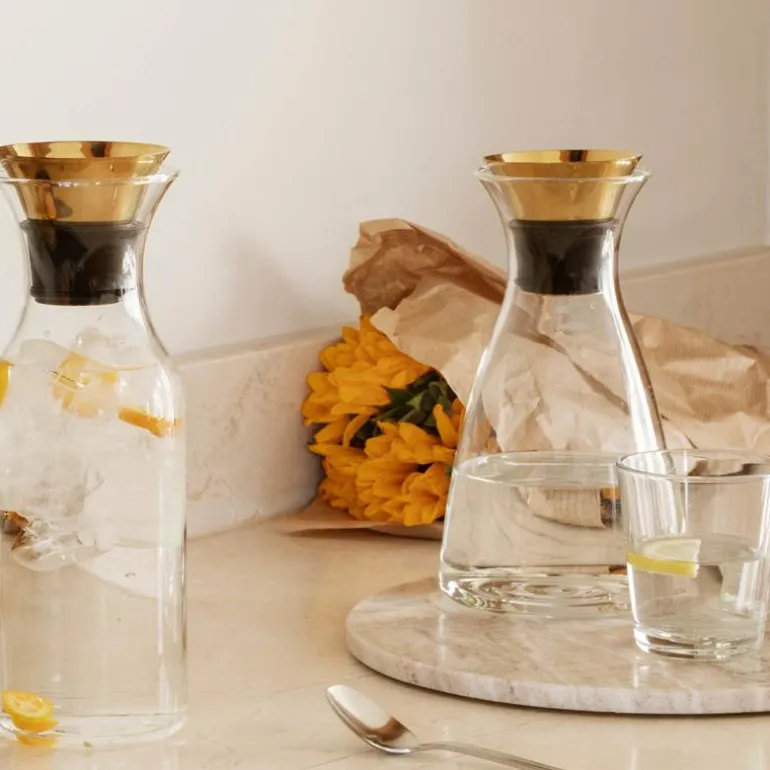 Dryppfri karaffel 1L messing