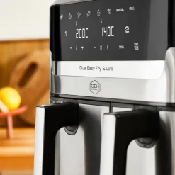 Dual Easy Fry & Grill airfryer 5,2/3,1L silver