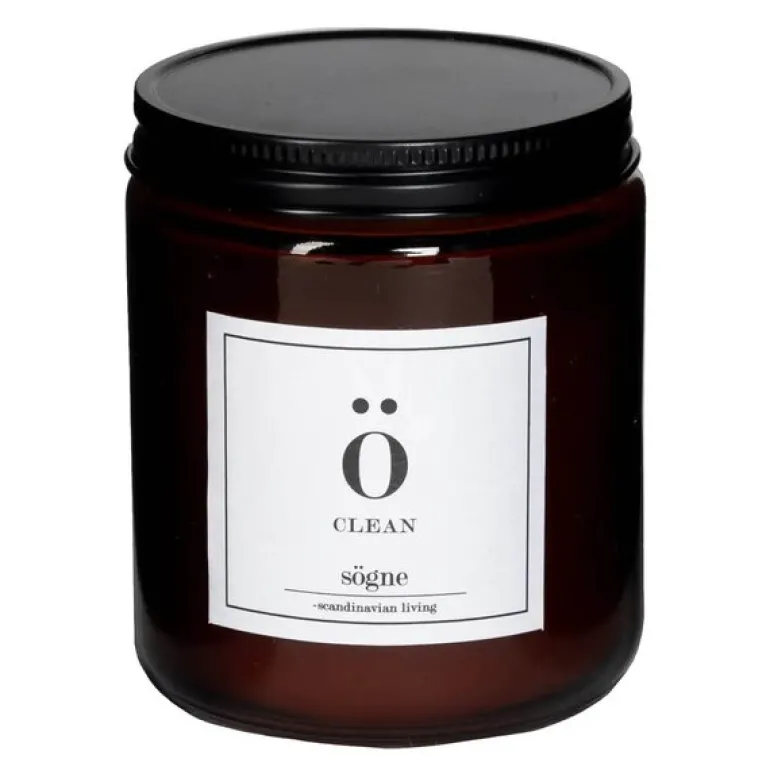 Duftlys clean 7x9 cm brun