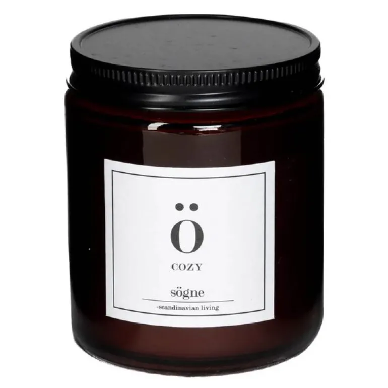 Duftlys cozy 7x9 cm brun