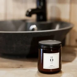 Duftlys cozy 7x9 cm brun