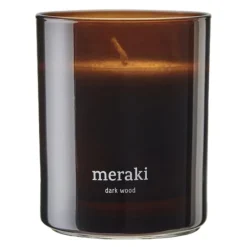 Duftlys dark wood 9,5x8 cm brun