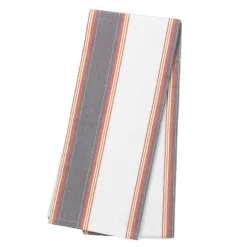 Duk 140x320 cm large stripes hvit/rød