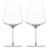 Duo burgundy rødvinsglass 2 stk 74 cl klar