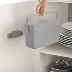 Duo søppelspann grå