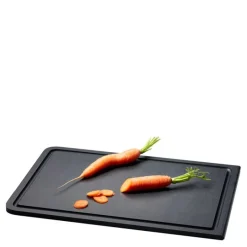 Duracore skjærebrett med renne 38,5x27 cm svart