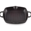 Dyp grillpanne støpejern 30 cm black