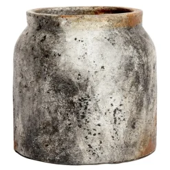 Echo blomsterpotte 28 cm rustgrå