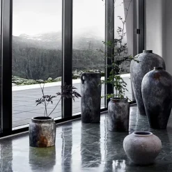 Echo blomsterpotte 25x30 cm grå