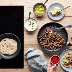 ECO Lite QXR stekepanne 24 cm avtagbart håndtak svart